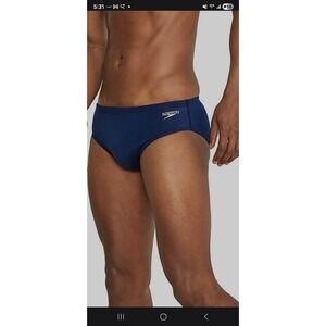 Men's Speedo Endurance+ Swim Briefs – Navy Blue – Size 30 – NEW w/ Tags